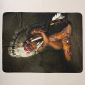Indische Maiden Sherpa Deken (Voorkant (horizontaal))