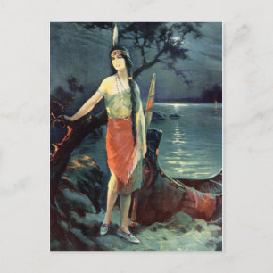 Indische Maidens-Briefkaart voor kalendermeisjes v Briefkaart