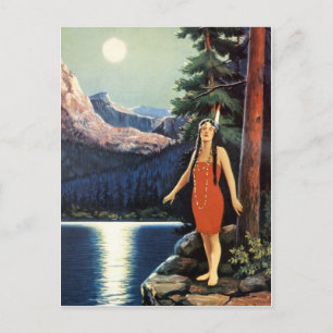 Indische Maidens-Briefkaart voor kalendermeisjes v Briefkaart