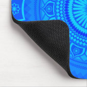 Indische Mandala Blauw Muismat (Hoek)