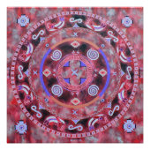 Indische mandala perfect poster (Voorkant)