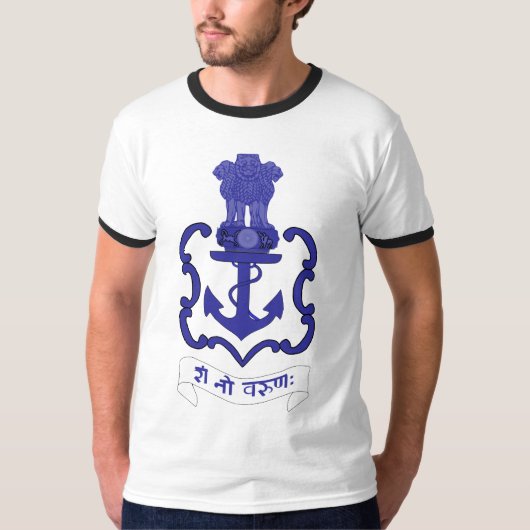 Indische marinekreeft, India T-shirt (Voorkant)