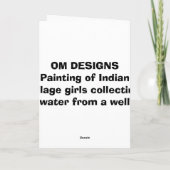 Indische meisjes kaart (Achterkant)