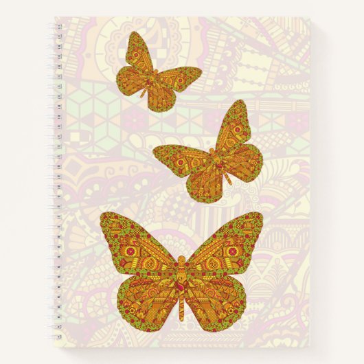 Indische Monarch Spiraal Notebook Notitieboek (Voorkant)