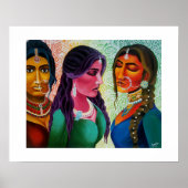 Indische mooie bruiden prints (Voorkant)