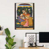 Indische, Mughal Woman, prinses Poster (Thuiskantoor)