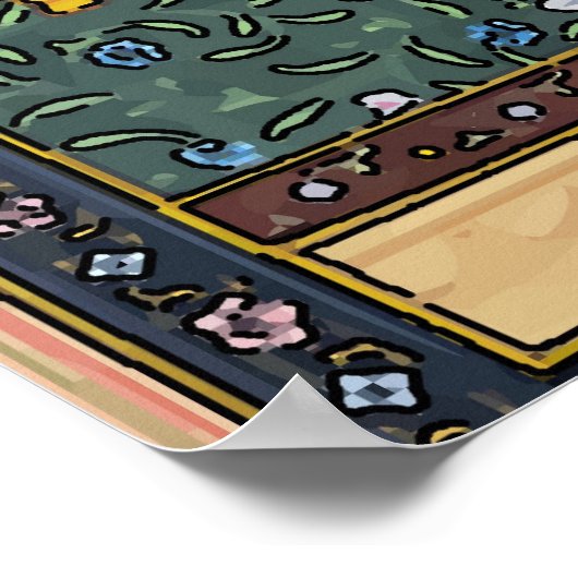 Indische, Mughal Woman, prinses Poster (Hoek)