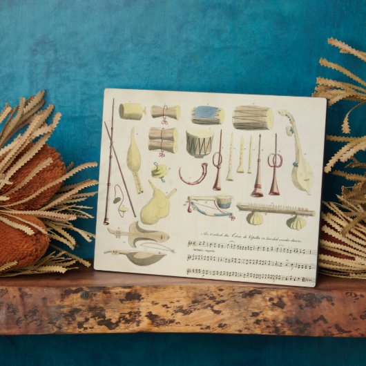 Indische muziekinstrumenten, bord 23 uit Orienta Fotoplaat (Zijkant)