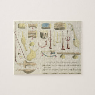 Indische muziekinstrumenten, bord 23 uit Orienta Legpuzzel