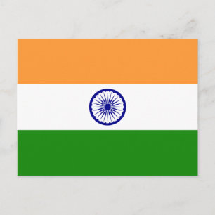 Indische nationale vlag briefkaart
