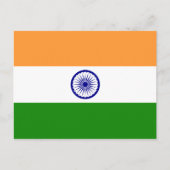 Indische nationale vlag briefkaart (Voorkant)