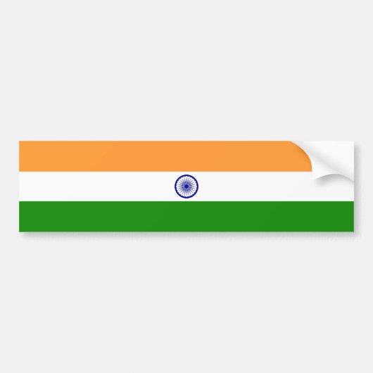 Indische nationale vlag bumpersticker (Voorkant)