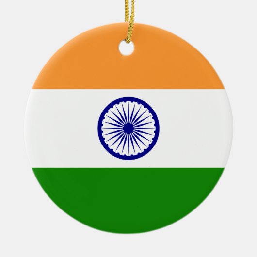 Indische nationale vlag keramisch ornament (Voorkant)