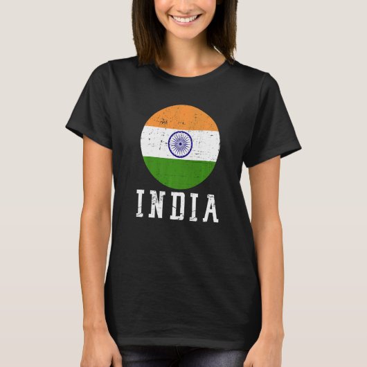 Indische nationale vlag t-shirt (Voorkant)