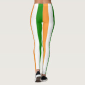 Indische nationale vlagkleuren verticale streep leggings (Achterkant)