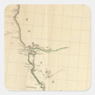 Indische nederzettingen Californië Vierkante Sticker