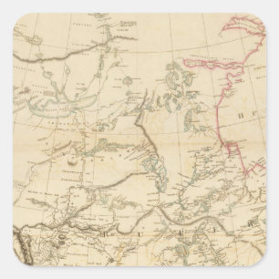 Indische nederzettingen in Noord-Amerika Vierkante Sticker