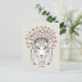 Indische Nigerese opperbevelhebber Briefkaart (Staand voorkant)