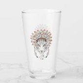 Indische Nigerese opperbevelhebber Glas (Achterkant)