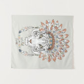 Indische Nigerese opperbevelhebber Wandkleed (Voorkant (horizontaal))