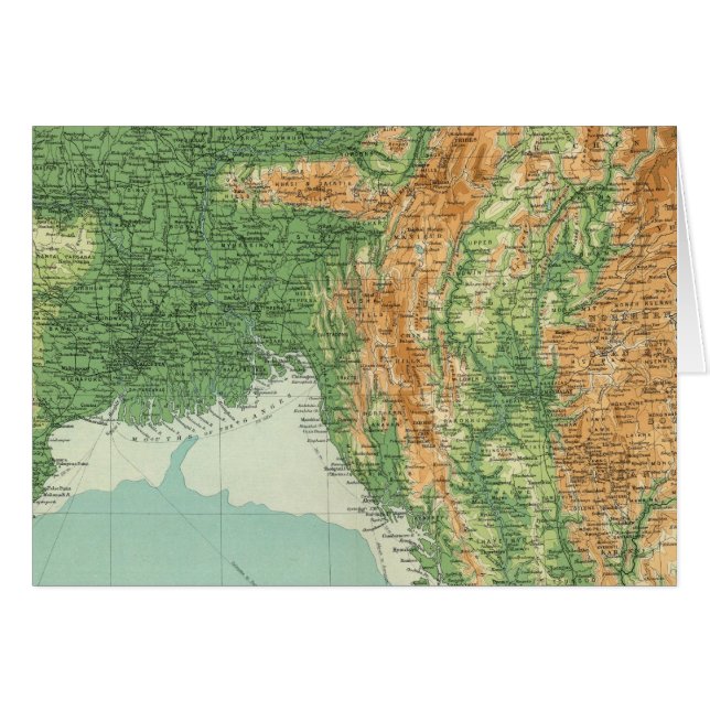 Indische noordoostelijke sectie (Voorkant Horizontaal)