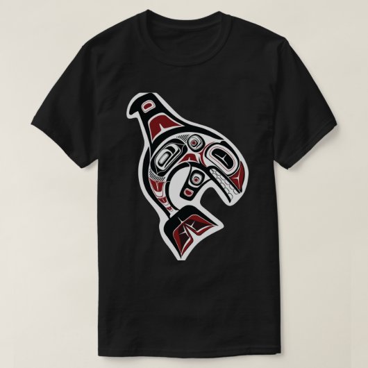 Indische noordwestelijke orca-salisch-vorm t-shirt (Design voorkant)