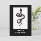 Indische nope - Cobra Snake Danger Kaart (Staand voorkant)