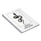 Indische nope - Cobra Snake Danger Notitieboek (Rechterzijde)