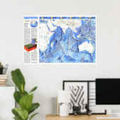 "Indische Oceaan: 1992 Gedetailleerde KAART ... Poster (Thuiskantoor)