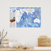 "Indische Oceaan: 1992 Gedetailleerde KAART ... Poster (Keuken)