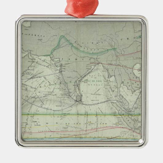Indische Oceaan 2 Metalen Ornament (Voorkant)