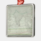 Indische Oceaan 2 Metalen Ornament (Links)