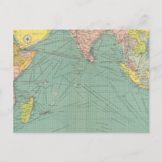Indische Oceaan 3 Briefkaart (Voorkant)
