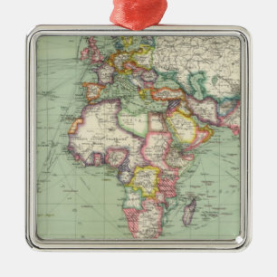 Indische Oceaan, Atlantische Oceaan Metalen Ornament