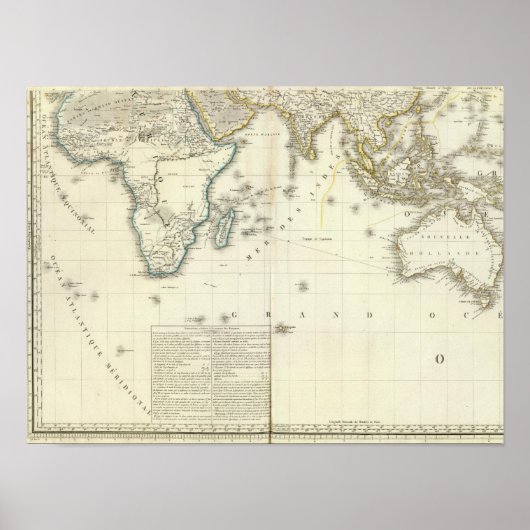 Indische Oceaan Atlas Map Poster (Voorkant)