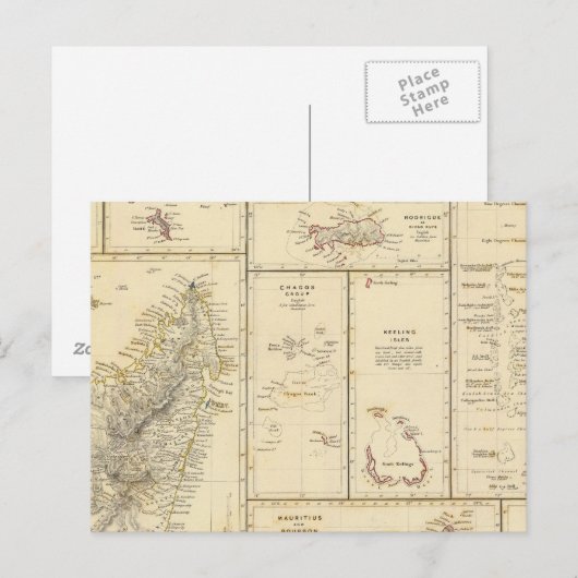 Indische Oceaan Briefkaart (Voorkant / Achterkant)