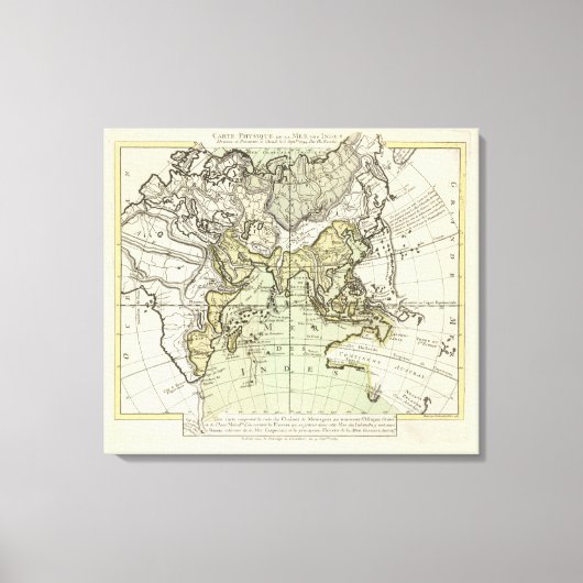 Indische Oceaan Canvas Afdruk (Voorkant)