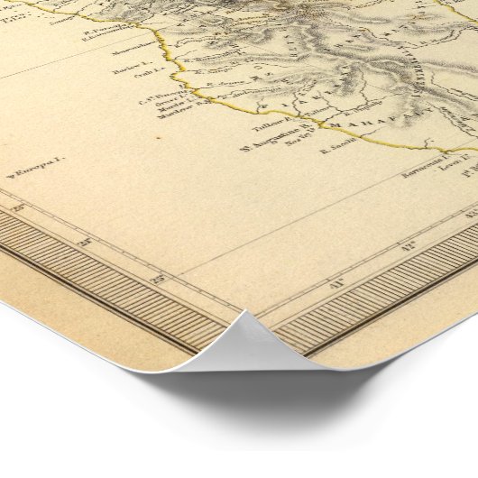 Indische Oceaan Poster (Hoek)