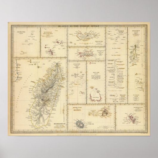 Indische Oceaan Poster (Voorkant)