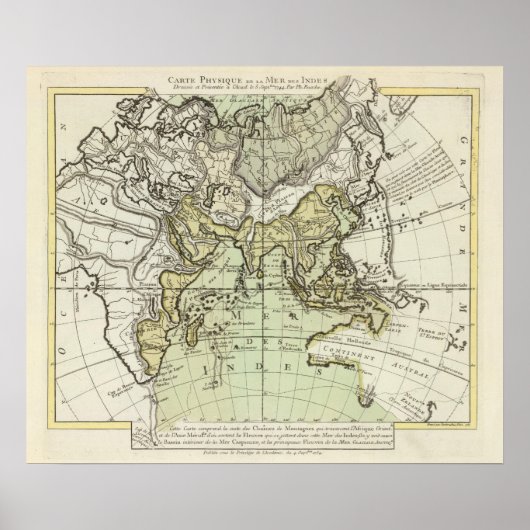 Indische Oceaan Poster (Voorkant)