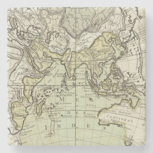 Indische Oceaan Stenen Onderzetter (Voorkant)