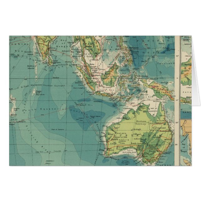 Indische oceaankabels, draadloze stations (Voorkant Horizontaal)