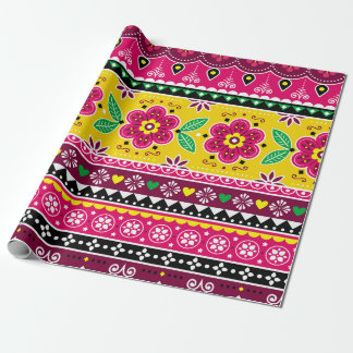 Indische of Pakistaanse truckkunst inspireerde naa Cadeaupapier