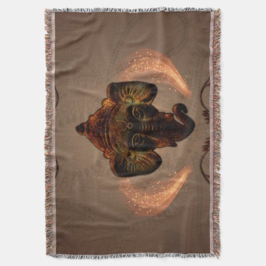 Indische olifant deken (Voorkant Verticaal)