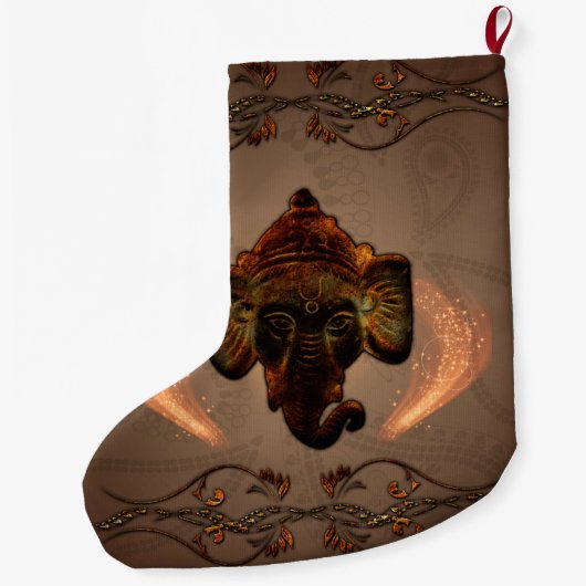 Indische olifant grote kerstsok (Achterkant)