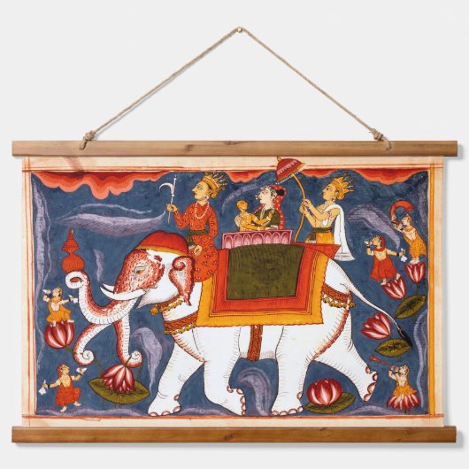  Indische olifant Hangend Wandkleed (Voorkant)