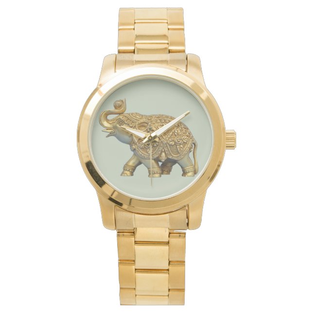 Indische olifant horloge (Voorkant)