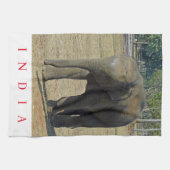 Indische olifant in het wilde uitzicht theedoek (Horizontaal)