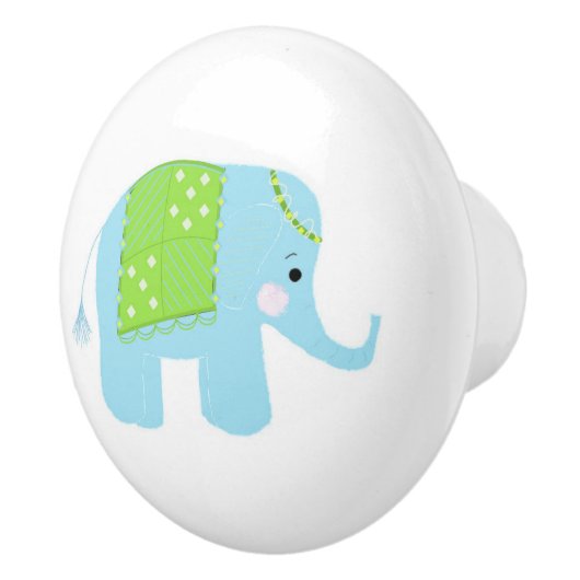 Indische olifant keramische knop (Rechts)