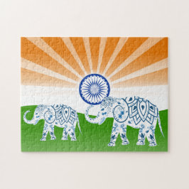 Indische olifant legpuzzel